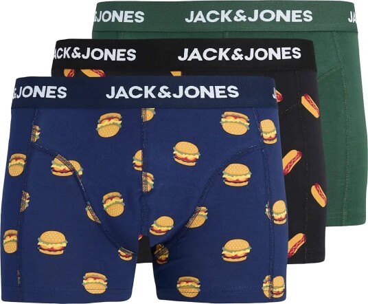 Jack & Jones Jaclando Food Trunks 3 Pack Ln Navy L