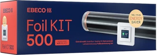 Ebeco Kompletteringssett Gulvvarmefolie Foil Kit 500 10m2 For Tre Og Laminatgulv 43cm Ebeco Kompletteringssett Gulvvarmefolie Foil Kit 500 10m2 For Tre Og Laminatgulv 43cm