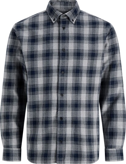Jack & Jones Jprbluharvey Check L/S Shirt Sn Navy XXL