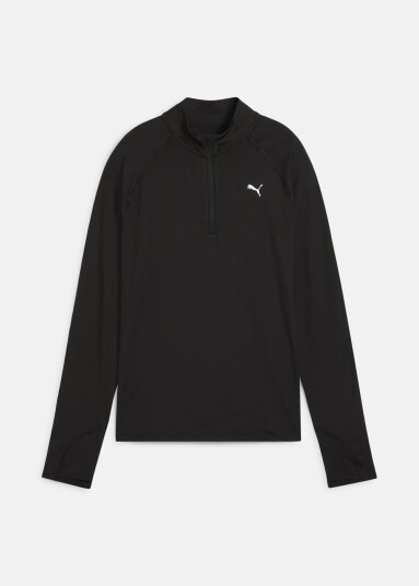 Puma W RUN VELOCITY CLOUDSPUN 1/4 Z Black XL Løpetrøyer