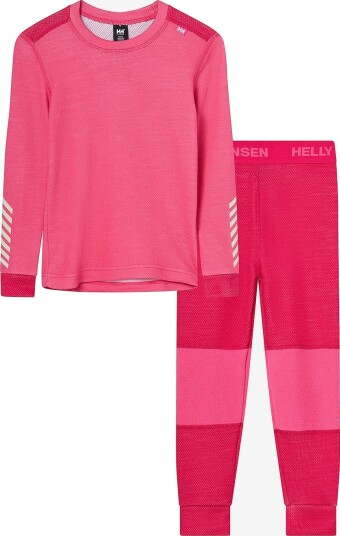 Helly Hansen Superundertøy K Lifa Merino Set Rosa Helly Hansen Superundertøy K Lifa Merino Set Rosa