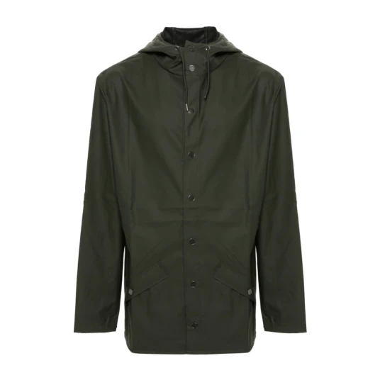 Rains Unisex Jacket Green S, Green Rains Unisex Jacket Green S, Green