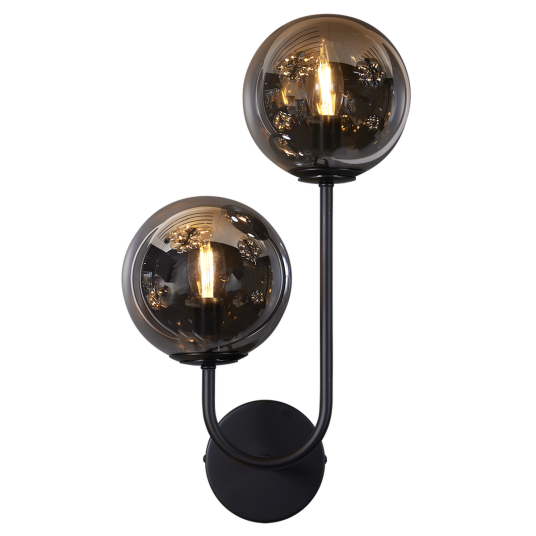 Oscar vegglampe Røykfarget
