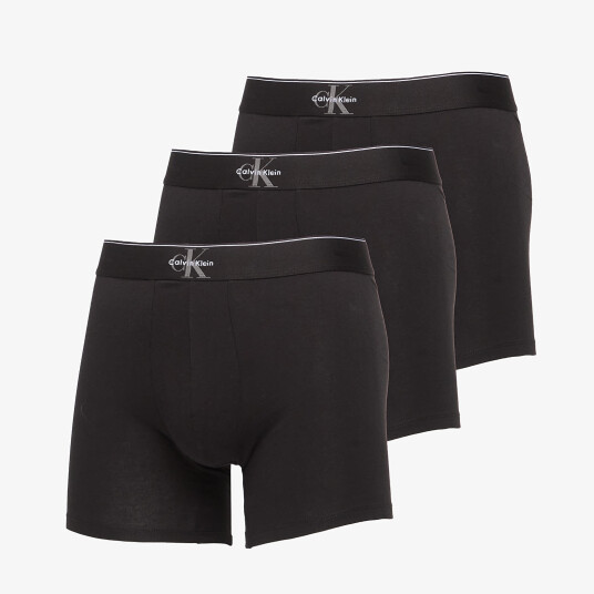 Calvin Klein Boxer Brief 3Pk   Black   L
