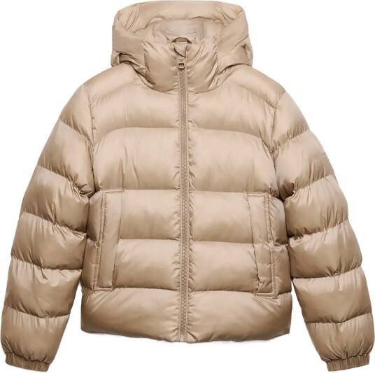 Superdry Hooded Shine Puffer Jacket   MUSHROOM BEIGE   12