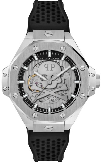 Philipp Plein Herreklokke PWPFA0124 Skeleton Royal Grå/Gummi Ø46 mm Philipp Plein Herreklokke PWPFA0124 Skeleton Royal Grå/Gummi Ø46 mm