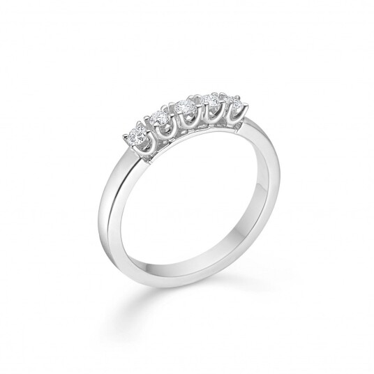 Mads Z Crown Alliance Ring 14 kt. Hvittgull 0,04 ct. 1641845-54 - Dame - White gold Mads Z Crown Alliance Ring 14 kt. Hvittgull 0,04 ct. 1641845-54 - Dame - White gold