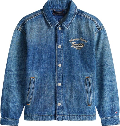 Tommy Hilfiger Denimjakke Emballasje Jakke Øyblå Tommy Hilfiger 10 år (140) Denimjakker