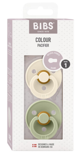 Bibs 2 Pack Latex Smokker Ivory/sage