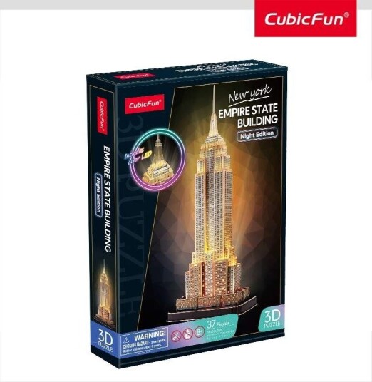 LED Empire State Building 3D-puslespill for voksne og barn