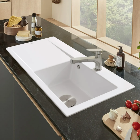 V&B Subway Style 50 Kjøkkenkum 900x510 mm, u oppl., høy, Stone Wh. C+