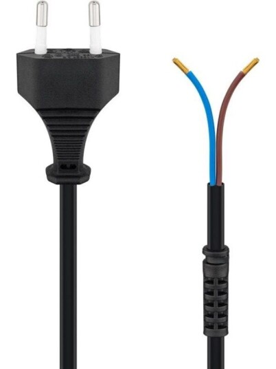 Pro Euro cord for assembly 1.5 m black
