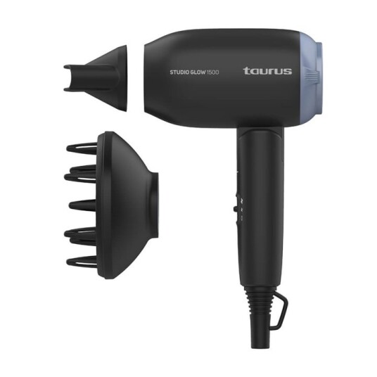Taurus Hårføner 1400W Studio Glow 1500 Svart Taurus Hårføner 1400W Studio Glow 1500 Svart