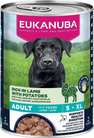 Eukanuba Våtfôr Adult Rik På Med Poteter Sparepakke Lam 12 X 400 G