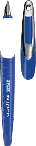 Herlitz My.Pen, Blå, Hvit, Påfyllingssystem For Patron, Blå, Gummi, Rustfritt Stål, Blister