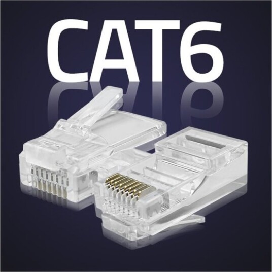 Qoltec Nettverkkontakt Rj 45 Hann Utp Cat 6 Sølv En Pakke 10