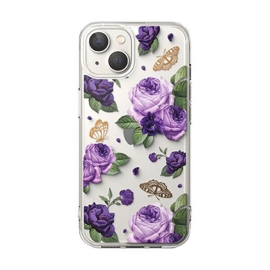 Deksel Ringke Fusion Design Armor Deksel Med Gelramme For Iphone 14 Plus Klar (Lilla Rose) (Fd637e29)