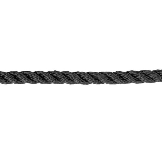 Treslått PP multifilament   Svart
