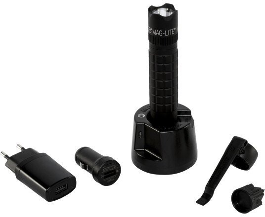 Maglite Mag-Tac LED Oppladbar Lommelykt - 671 lumen, vanntett - Svart