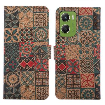 Motorola Edge 70 Bohemian lommebokveske kronblad