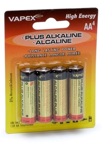 Vapex Plus Alkaline batteries AA 4pc Vapex Plus Alkaline batteries AA 4pc