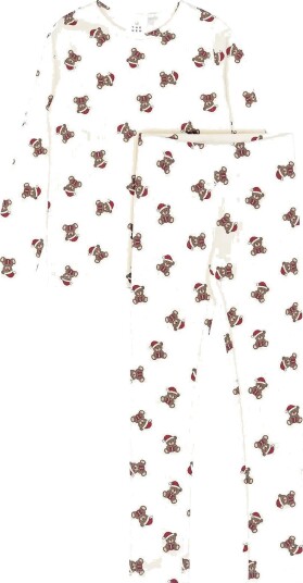 The New Tnholiday Teddy Rib Night Set GARDENIA AOP 98/104