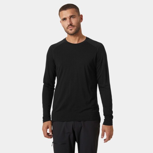 Helly Hansen HH Durawool Crew Langermet Genser Herre Svart 2xl