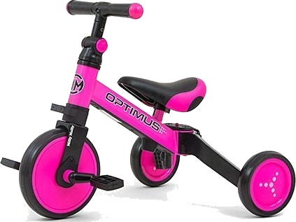Milly Mally Trehjuling 3in1 Optimus Rosa Milly Mally Trehjuling 3in1 Optimus Rosa