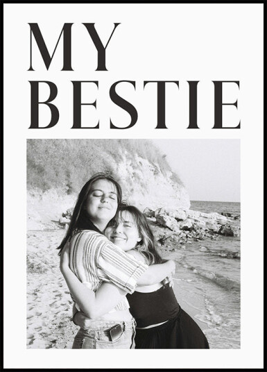 My Best Friend Personalized Photo Plakat Plakat / 100x150cm
