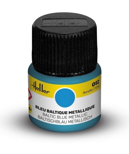 Heller Akryl No 52 Baltic Blue - Metallic 12ml