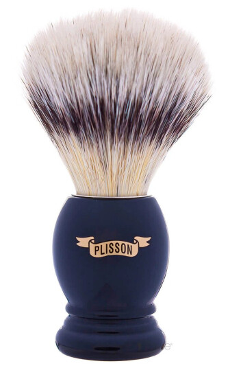 Plisson Shaving Brush, High Mountain White Fibre & Black AcrylSize 12