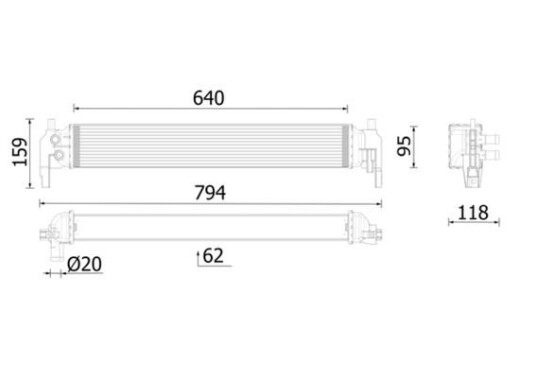 Radiator MAHLE ORIGINAL CR 2700 000P Radiator MAHLE ORIGINAL CR 2700 000P
