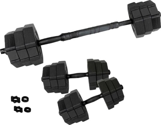 ASG 15kg Hexagon vektsett sort/sort