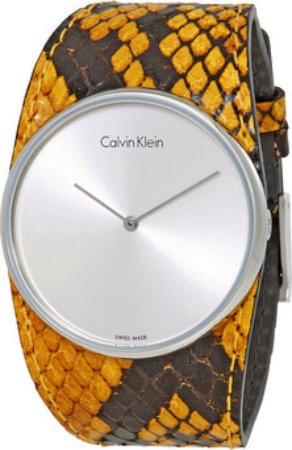 Calvin Klein CK Dameklokke K5V231Z6 Spellbound Sølvfarget/Lær Ø39