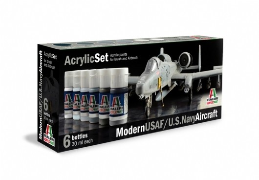 Italeri Arcylic Set Modern USAF/U.S Navy Aircraft 6stk. 20ml