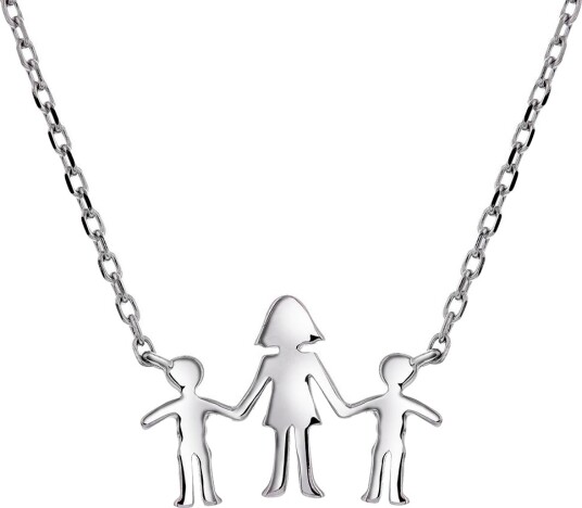 Pan Jewelry Familiesmykke i 925 sølv med mor og to sønner