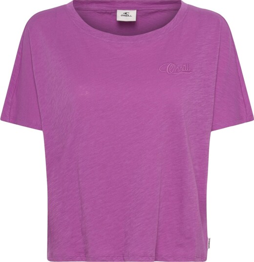 O"neill Essentials O"neill Script Scoop Neck T Shirt   Pink   S