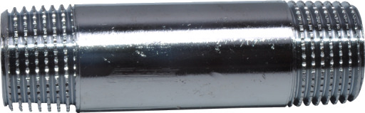 1/2" x 30 mm nippelrør krom messing 1/2" x 30 mm nippelrør krom messing