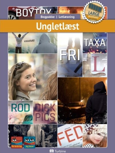 #Ungletlæst Large 30 Bøger | Bogpakke Letlæsning Fiktion | Språk: Dansk