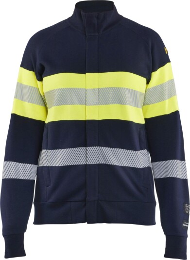 Blåkläder 347217628933M Genser varsel, marineblå/gul, flammehemmende M, Klær