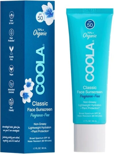 COOLA Classic Face SPF50 Fragrance Free 50 ml COOLA Solkrem
