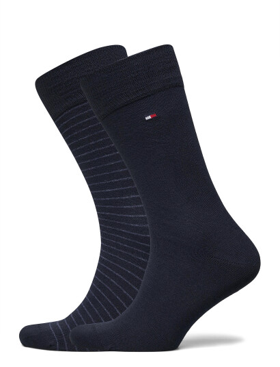 Tommy Hilfiger Th Men Small Stripe Sock 2P Blue 43 46