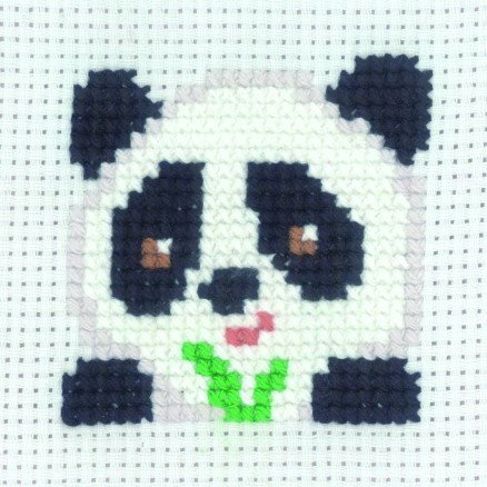 Permin Broderisett Panda 8x8cm