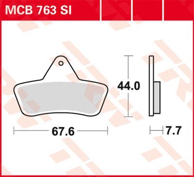 Bremseklosser TRW MCB763SI