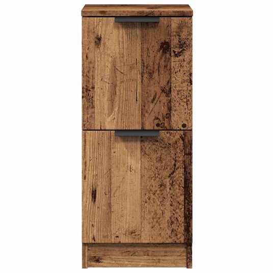 Skjenk gammelt tre 30x30x70 cm konstruert tre 8721158442680