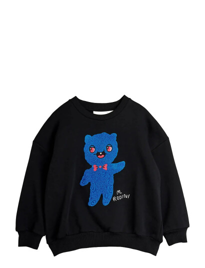 Mini Rodini Alien Chenille Sweatshirt Black 104/110