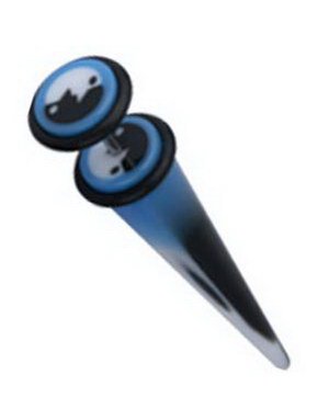 Big Needle Blue/Black/White Fake Piercing