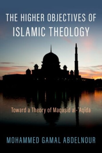 The Higher Objectives Of Islamic Theology Av Mohammed Gamal (Faculty Faculty Al-Az Abdelnour