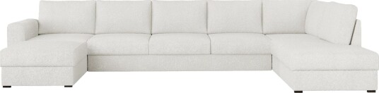 Taberk Sofa med Sjeselong og Divan 5 seter   Hvit