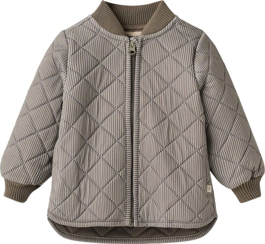 Wheat Termojakke Loui Brown Stripe Wheat 74 Termoklær Beige Brun